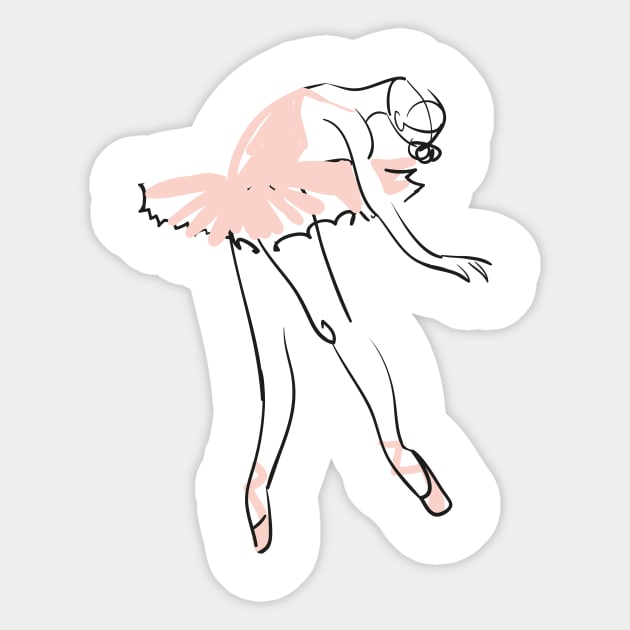 Ballet Beauty Sticker by GeneralDesignStudio